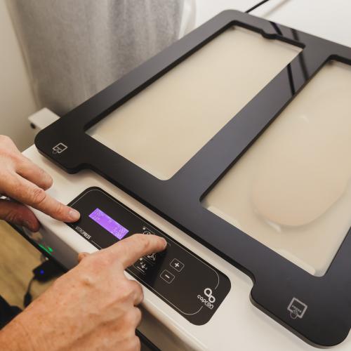 Etape du chauffage du module (densité variable).